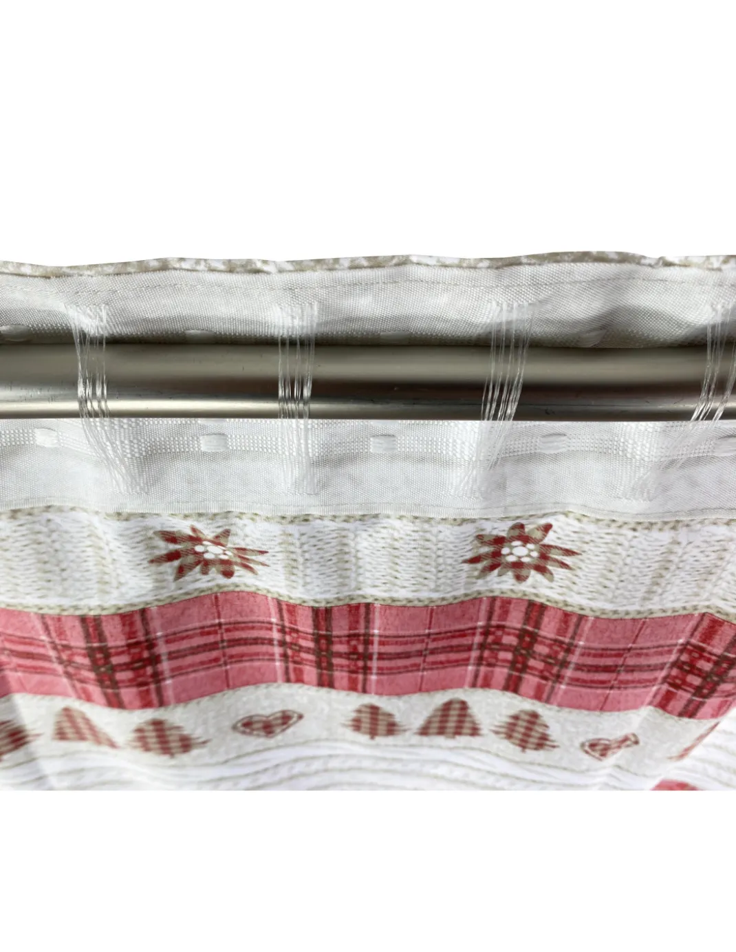 TENDA TIROLESE COASSOLO ROSSO in stile montanaro CM. 150X280 made in italy