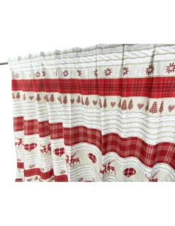 TENDA TIROLESE COASSOLO ROSSO in stile montanaro CM. 150X280 made in italy