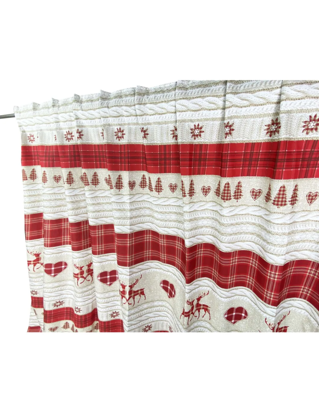 TENDA TIROLESE COASSOLO ROSSO in stile montanaro CM. 150X280 made in italy