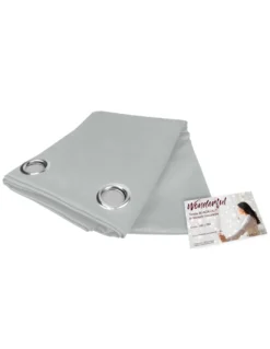 TENDA WONDERFUL in tinta unita GRIGIO CM. 140X280 BLACK OUT confezionata