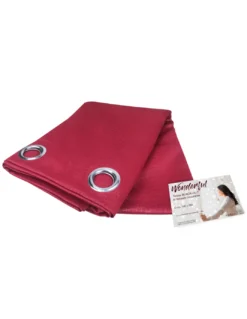 TENDA WONDERFUL in tinta unita BORDEAUX CM. 140X280 BLACK OUT confezionata