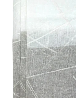 Tenda Yara Beige Ricamata - Pannello Moderno 140x300 cm Poliestere - Effetto Lino, Trasparente, Occhielli Metallo