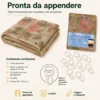 Tenda Zanzariera Sanderson 150x250 cm, Rete Anti Insetti 100% Poliestere, Occhielli Acciaio, Ganci Inclusi
