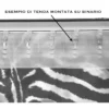 TENDA ZEBRA ZEBRATA BIANCO NERA CM. 140X280 MADE IN ITALY