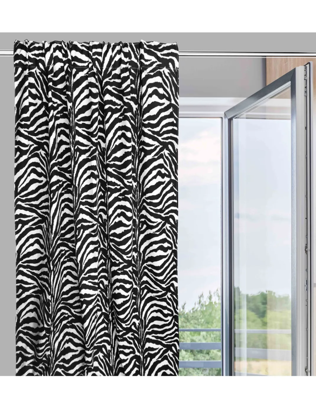 TENDA ZEBRA ZEBRATA BIANCO NERA CM. 140X280 MADE IN ITALY