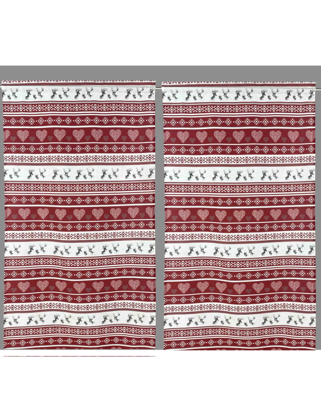 TENDINA vetro MODERNA larga 45 o 60 o 80 CERVINO ROSSO Made in Italy