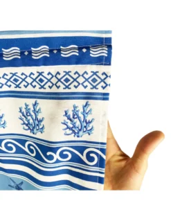 TENDINA vetro MODERNA larga 45 o 60 o 80 GRECIA BLU Made in Italy