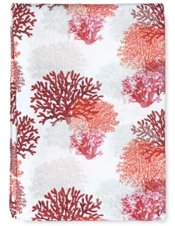 TENDINA vetro MODERNA larga 45 o 60 o 80 CORALLI ROSSO misto lino Made in Italy