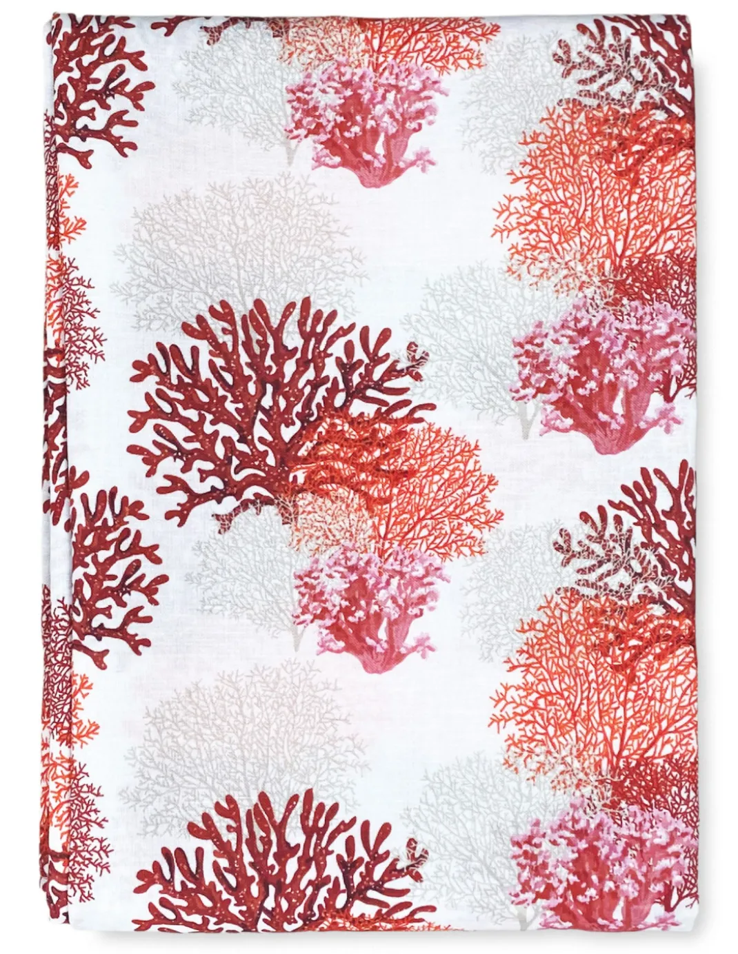 TENDINA vetro MODERNA larga 45 o 60 o 80 CORALLI ROSSO misto lino Made in Italy