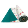 TESSUTO tenda SOLE STAMPATO con PAPAVERI e VERDE UNITO da un Lato da esterno GIARDINO balcone A METRO altezza cm. 300