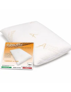 Tex Family Ramotto Guanciale Memory Fibra di Rame 50x80, Sfoderabile, Antiacaro, Made in Italy