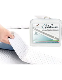 TOPPER Wellness Per Materasso Correttore in MEMORY FOAM HD spessore 5 cm. Anallergico e Sfoderabile Made in Italy