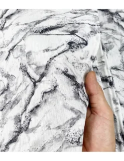 TOVAGLIA antimacchia RESINATA TORINO Effetto MARMO Marmorizzato Bianco