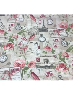 TOVAGLIA ANTIMACCHIA RESINATA TORINO SHABBY ROSA