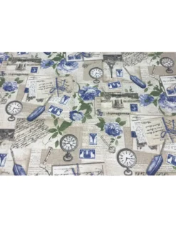 TOVAGLIA ANTIMACCHIA RESINATA TORINO SHABBY BLU