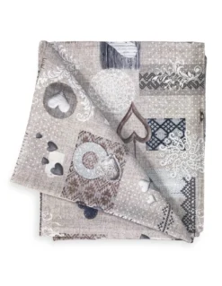 TOVAGLIA antimacchia RESINATA TORINO Tirolese SHABBY Beige