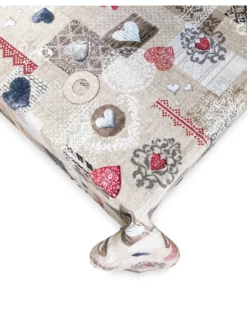 TOVAGLIA antimacchia RESINATA TORINO Tirolese SHABBY Rosso