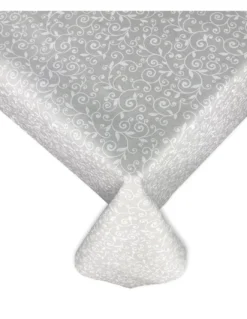 TOVAGLIA DORY arabesco BIANCO in cotone