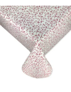 TOVAGLIA DORY arabesco ROSSO in cotone