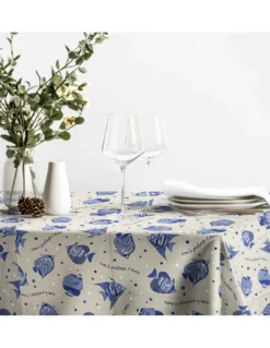 Tovaglia Dory "Com’è Profondo il Mare" – Cotone Pesante – Made in Italy – Lavabile