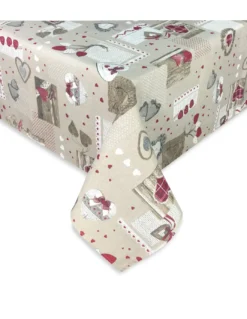 TOVAGLIA DORY tirolese CUORE HOLLY in cotone