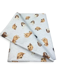 TOVAGLIA in cotone CANI grigio chiaro