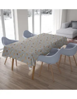 TOVAGLIA in cotone CANI grigio scuro