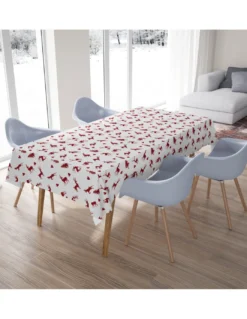 TOVAGLIA in cotone CERVI grigio chiaro