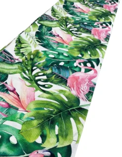 TOVAGLIA in COTONE disegno FLAMINGO fenicotteri made in Italy