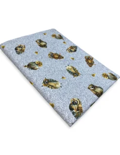 TOVAGLIA in cotone GUFI gufetti grigio