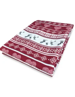 TOVAGLIA in COTONE in stile montanaro CERVINO rosso