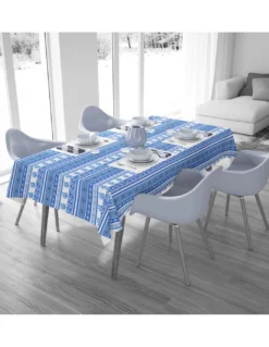 TOVAGLIA in COTONE mare marino GRECIA BLU