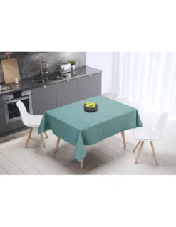 Tovaglia LIMA Acqua Marina – Tela Cerata Plastificata PVC Lavabile Antiscivolo – Made in Italy