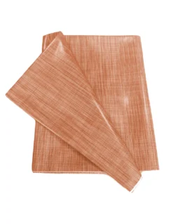 Tovaglia LIMA Arancio – Tela Cerata Plastificata PVC Lavabile Antiscivolo Effetto Lino – Made in Italy