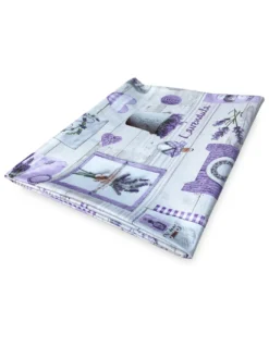 TOVAGLIA LIMA © in TELA CERATA plastificata LAVABILE idrorepellente in PVC LAVANDA made in Italy