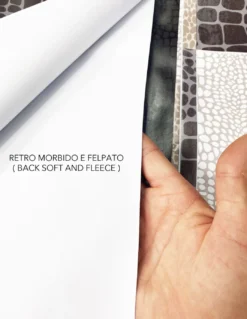 TOVAGLIA LIMA © in TELA CERATA plastificata LAVABILE idrorepellente in PVC MODERN marrone made in Italy