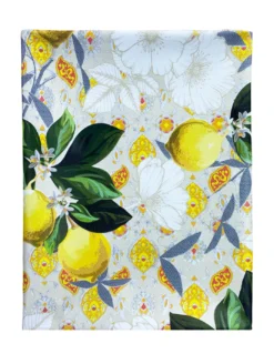 TOVAGLIA LIMA © in TELA CERATA plastificata LAVABILE idrorepellente in PVC LIMONI made in Italy