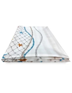 TOVAGLIA LIMA © in TELA CERATA plastificata LAVABILE idrorepellente in PVC STELLE MARINE made in Italy