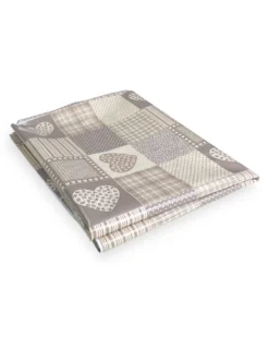 TOVAGLIA LIMA © in TELA CERATA plastificata LAVABILE idrorepellente in PVC CUORE BEIGE Made in Italy
