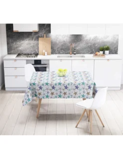 TOVAGLIA LIMA © in TELA CERATA plastificata LAVABILE idrorepellente in PVC STELLE MARINE Made in Italy