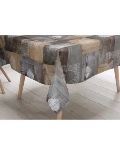 TOVAGLIA LIMA © in TELA CERATA plastificata LAVABILE idrorepellente in PVC TIROLESE Marrone made in Italy