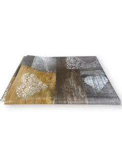 TOVAGLIA LIMA © in TELA CERATA plastificata LAVABILE idrorepellente in PVC TIROLESE Marrone made in Italy