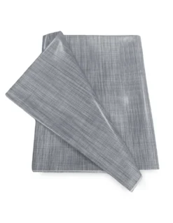 TOVAGLIA LIMA © in TELA CERATA plastificata LAVABILE idrorepellente in PVC UNITO GRIGIO made in Italy