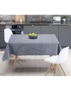 TOVAGLIA LIMA © in TELA CERATA plastificata LAVABILE idrorepellente in PVC UNITO GRIGIO made in Italy