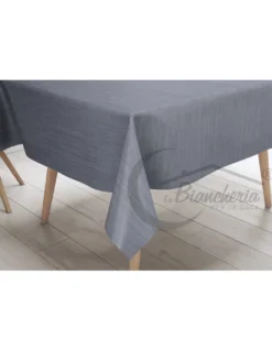 TOVAGLIA LIMA © in TELA CERATA plastificata LAVABILE idrorepellente in PVC UNITO GRIGIO made in Italy