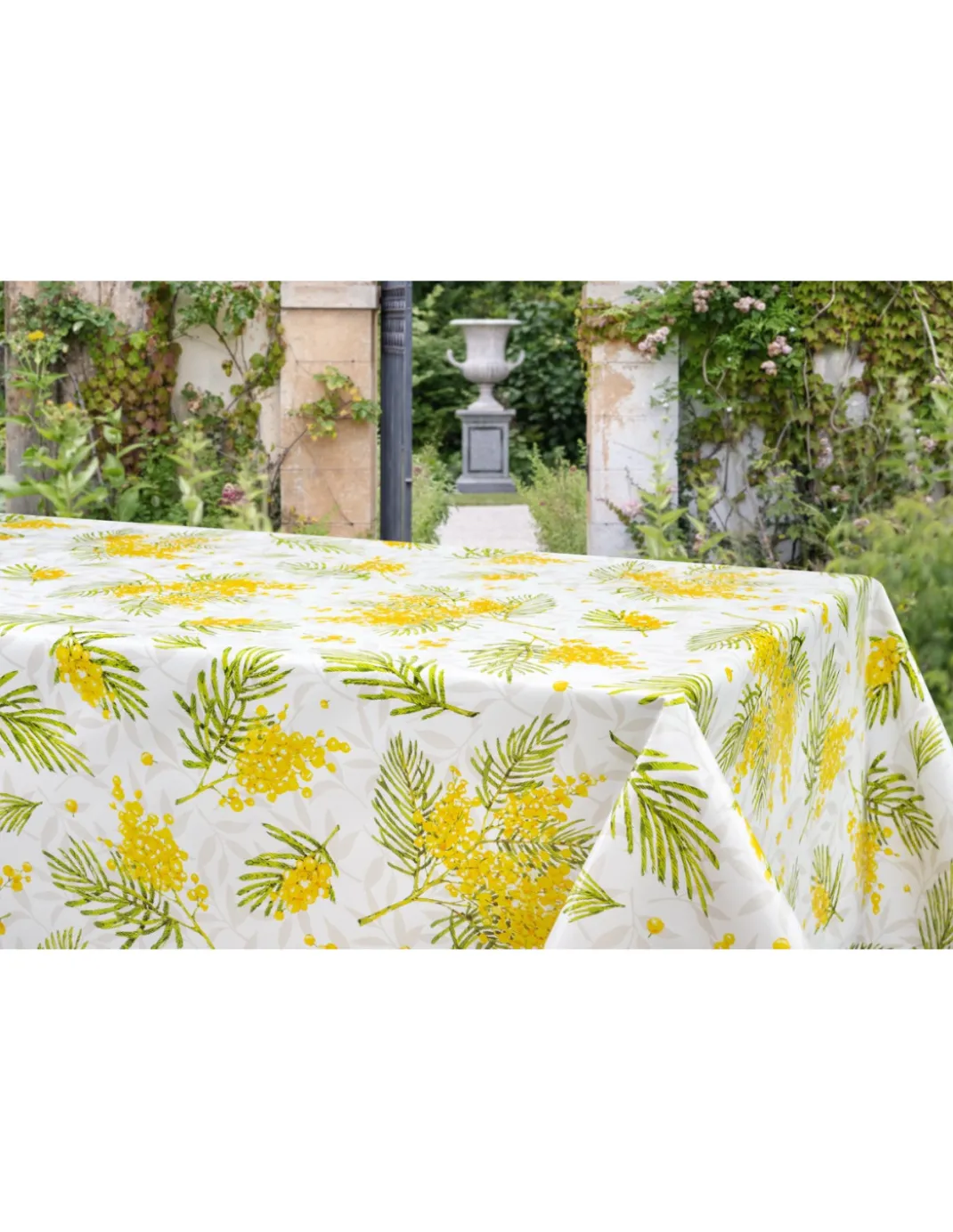 Tovaglia LIMA Mimosa – Tela Cerata Plastificata PVC Lavabile Antiscivolo Effetto Lino – Made in Italy