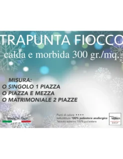 TRAPUNTA FIOCCO © COASSOLO grigio TIROLESE invernale made in Italy