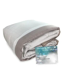 TRAPUNTA FIOCCO © Puntinato BEIGE Piumone invernale made in Italy