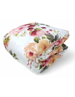 Trapunta Fiocco Sanderson Fiore Delicato Rosa – Invernale 300 gr/mq, Microfibra Morbida, 4 Punti Calore – Made in Italy