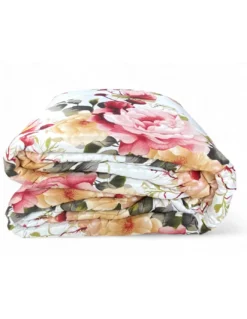 Trapunta Fiocco Sanderson Fiore Delicato Rosa – Invernale 300 gr/mq, Microfibra Morbida, 4 Punti Calore – Made in Italy